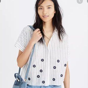 NWT Madewell Embroidered Hilltop Shirt